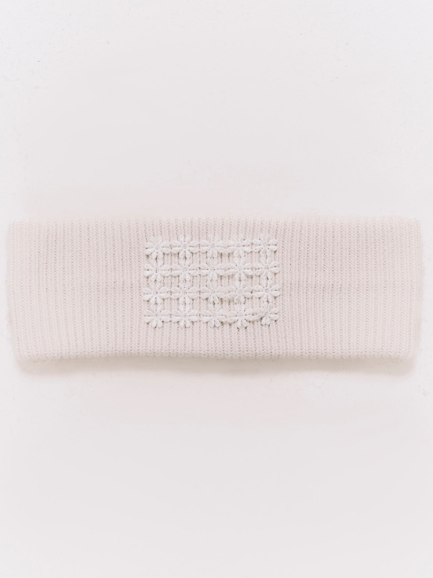 PATCHWORK KNIT HEADBAND GREY (UNISEX)