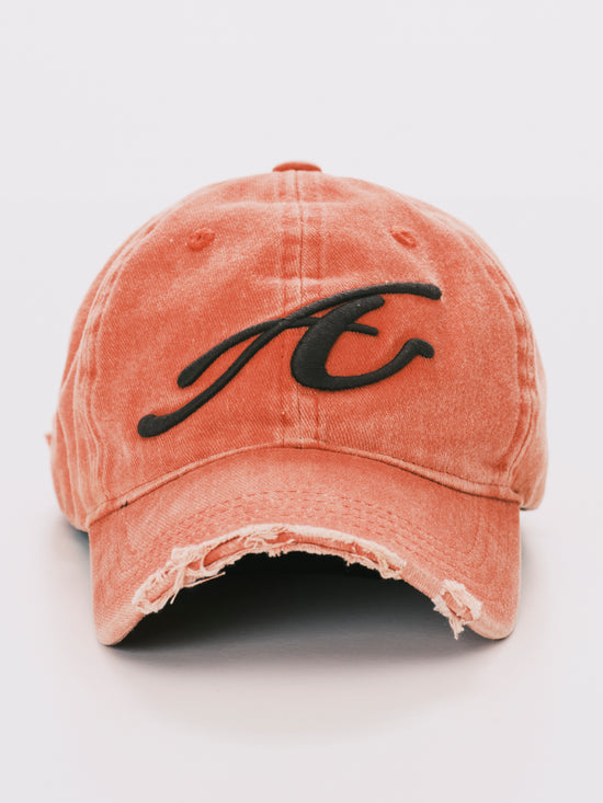 RAW EDGE BASEBALL CAP RED