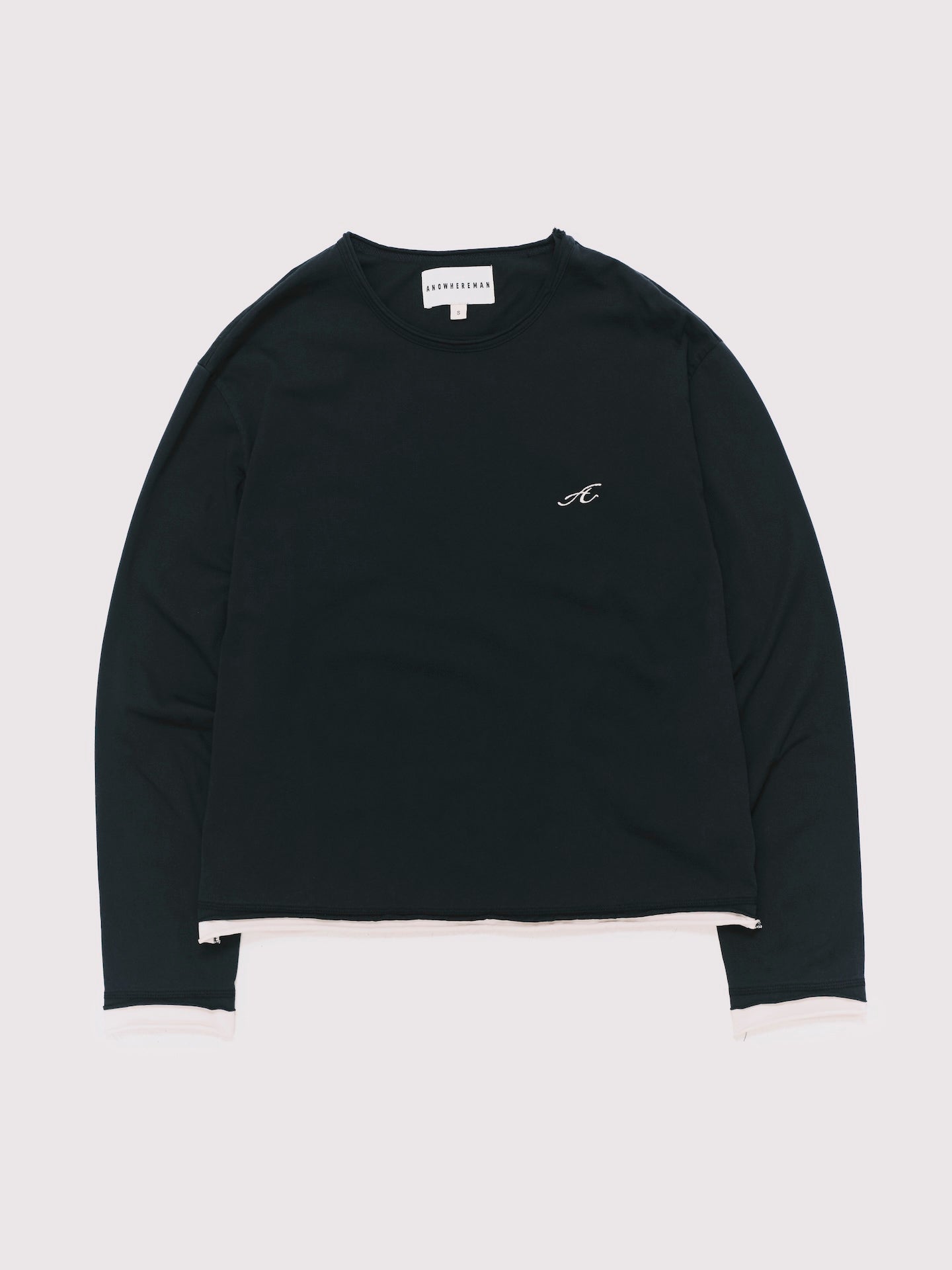 WASHED LAYERS LS T-SHIRT BLACK