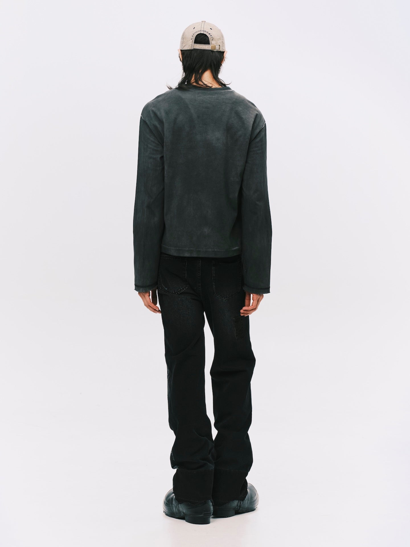 "A" BASIC LS T-SHIRT GREY