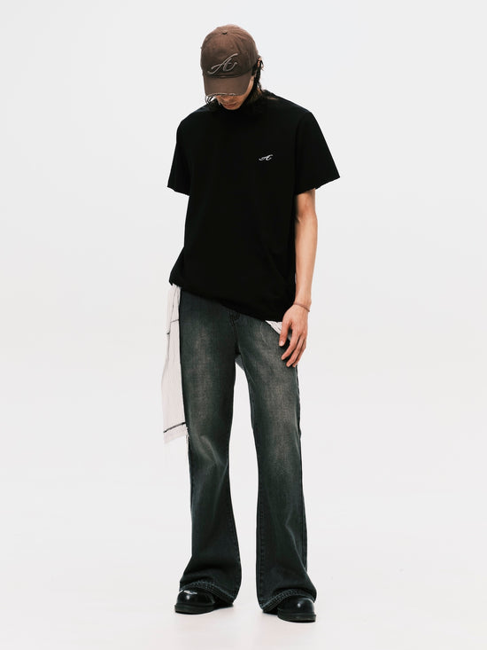 "A" OVERSIZE T-SHIRT BLACK