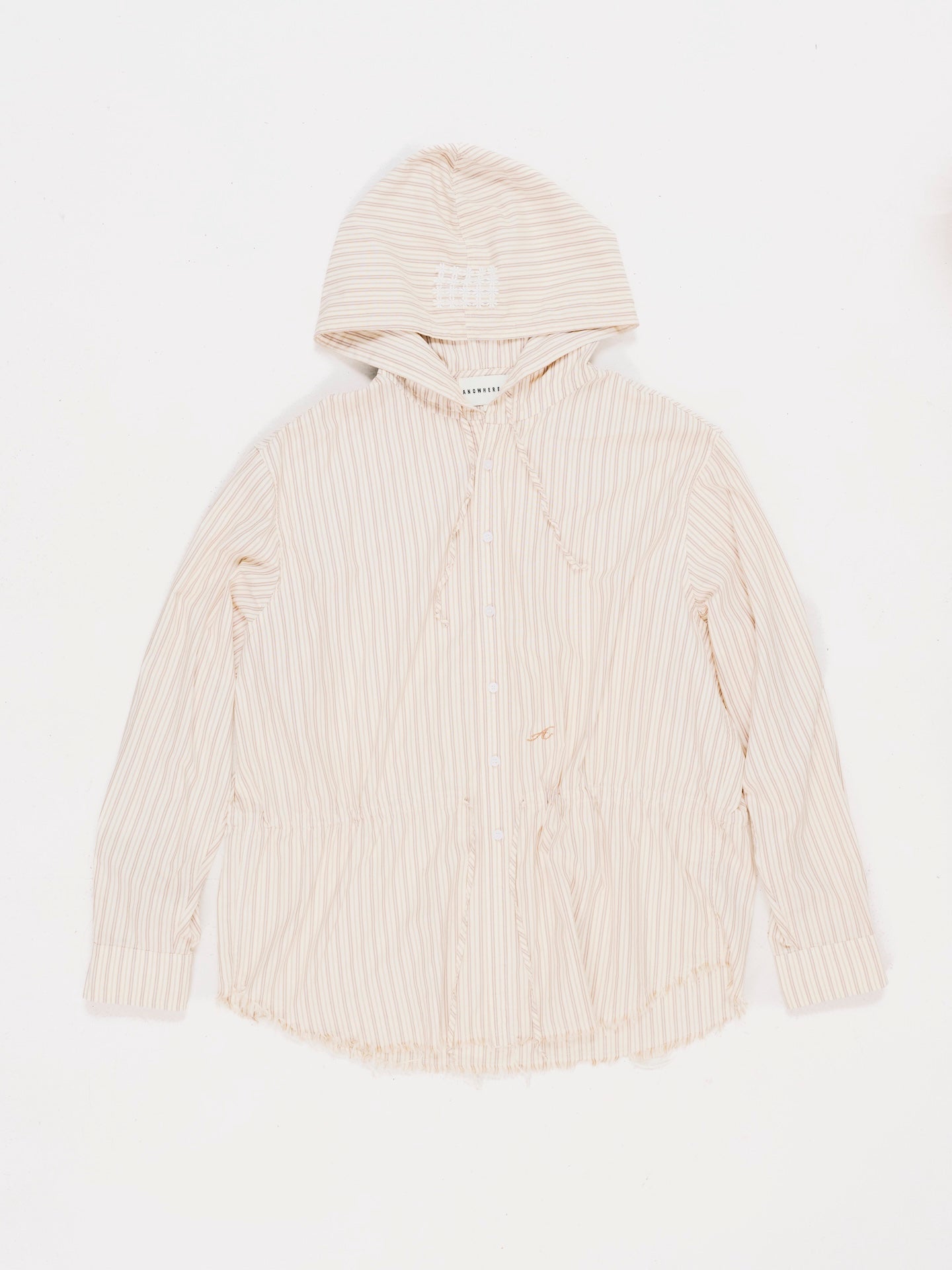 OVERSIZE HOODIE SHIRT BEIGE
