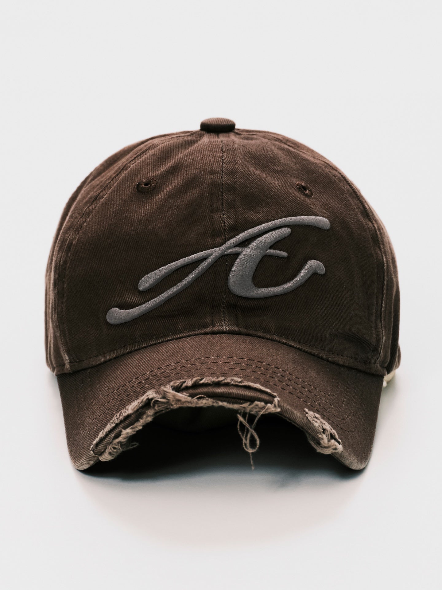 RAW EDGE BASEBALL CAP BROWN
