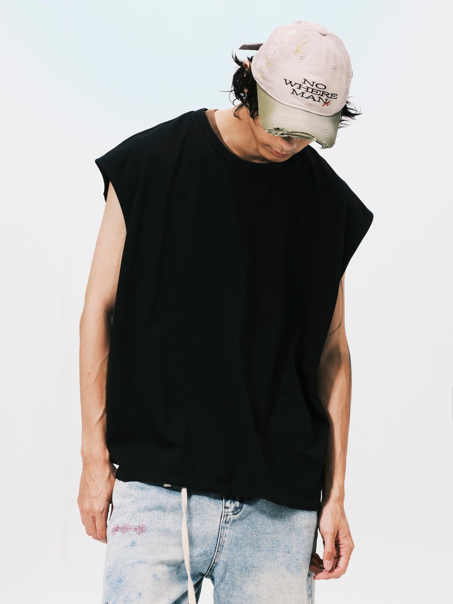 OVERSIZE MUSCLE TEE BLACK