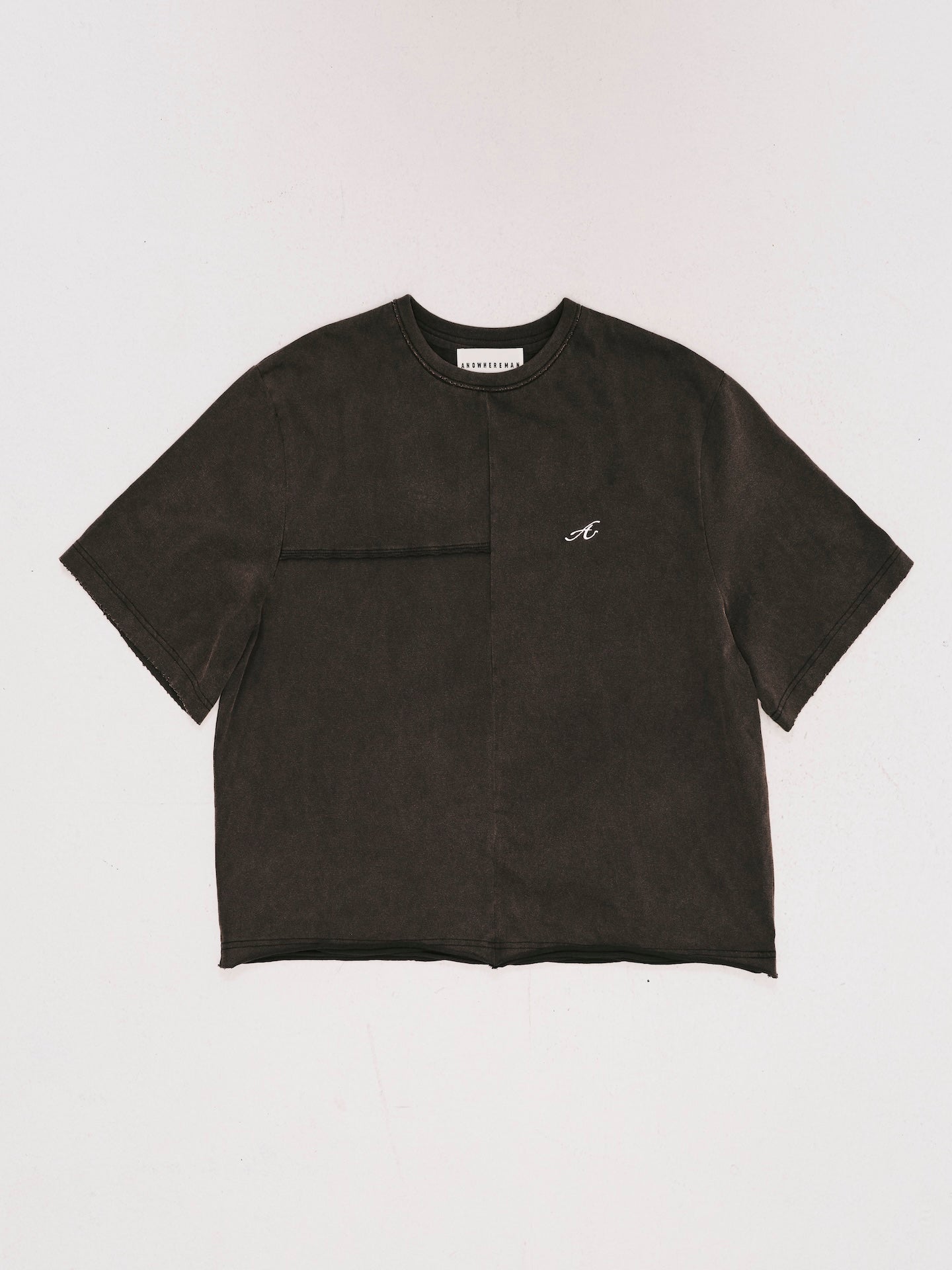 RECONSTRUCT CROPPED TEE BLACK