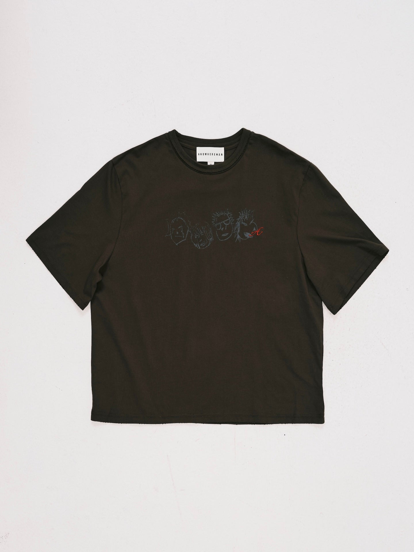 TEAM PRINT CROPPED TEE OLIVE