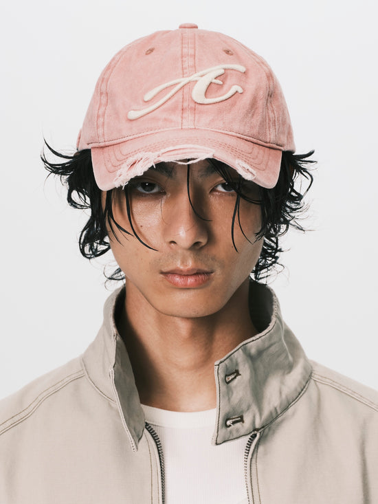 RAW EDGE BASEBALL CAP PINK (PRE ORDER 11/15-11/20 出貨)