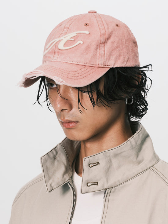 RAW EDGE BASEBALL CAP PINK (PRE ORDER 11/15-11/20 出貨)