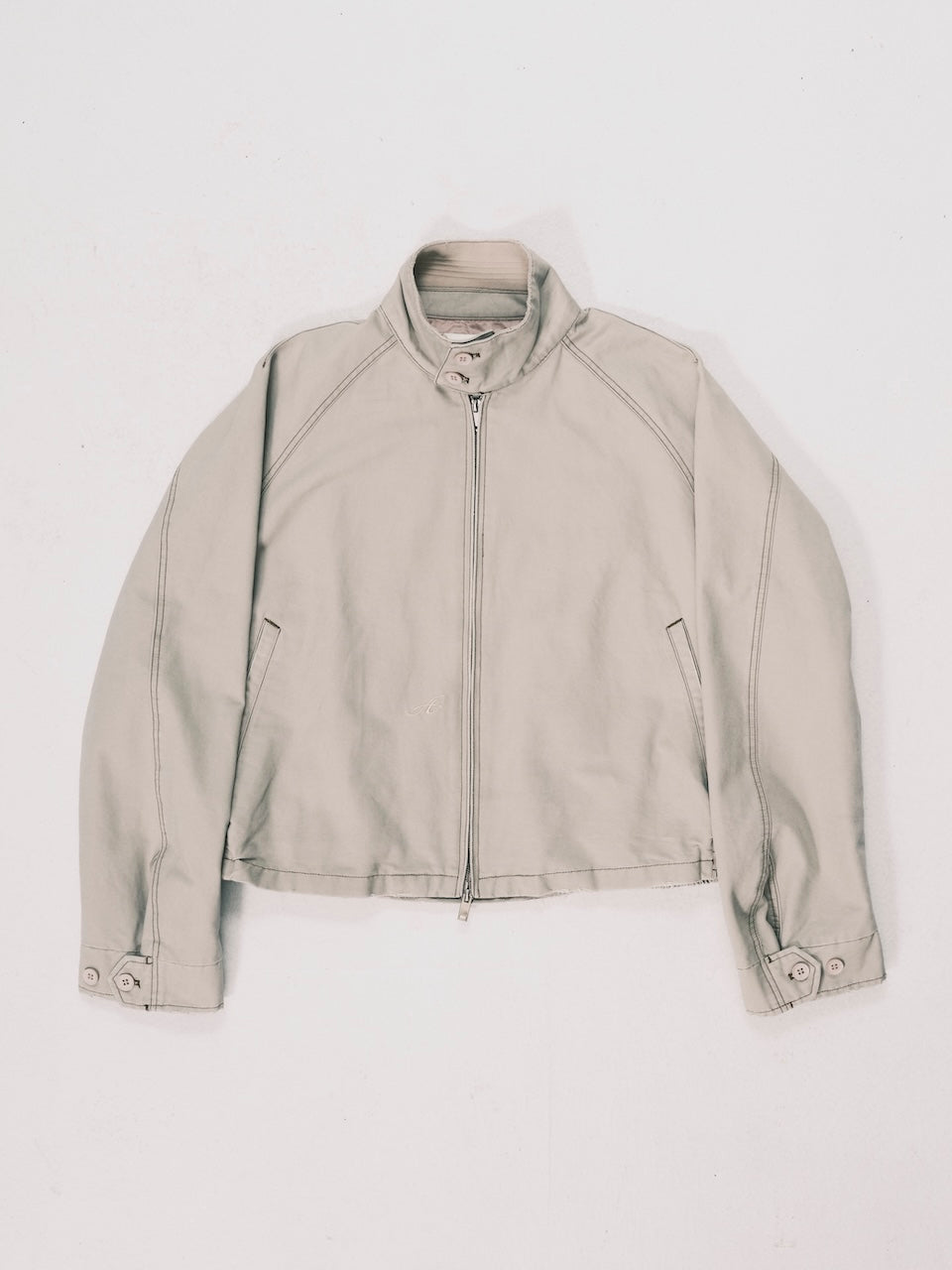 RAGLAN ZIP-UP JACKET BEIGE
