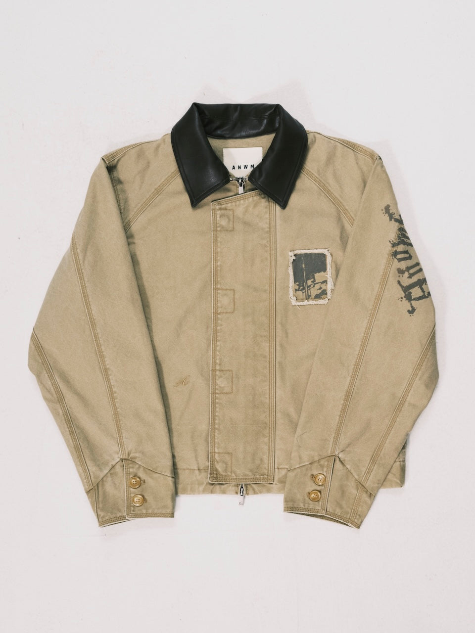 LEATHER COLLAR WORK JACKET DUST（11/4-11/6出貨）