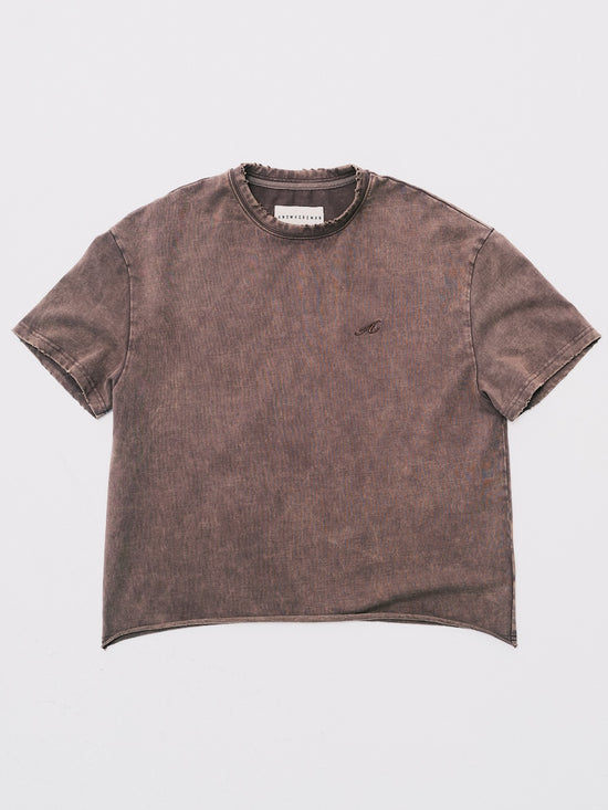 "A" BASIC T-SHIRT BROWN