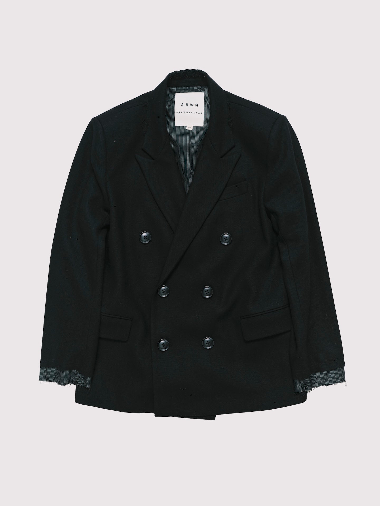 DOUBLE BREASTED SUIT JACKET BLACK