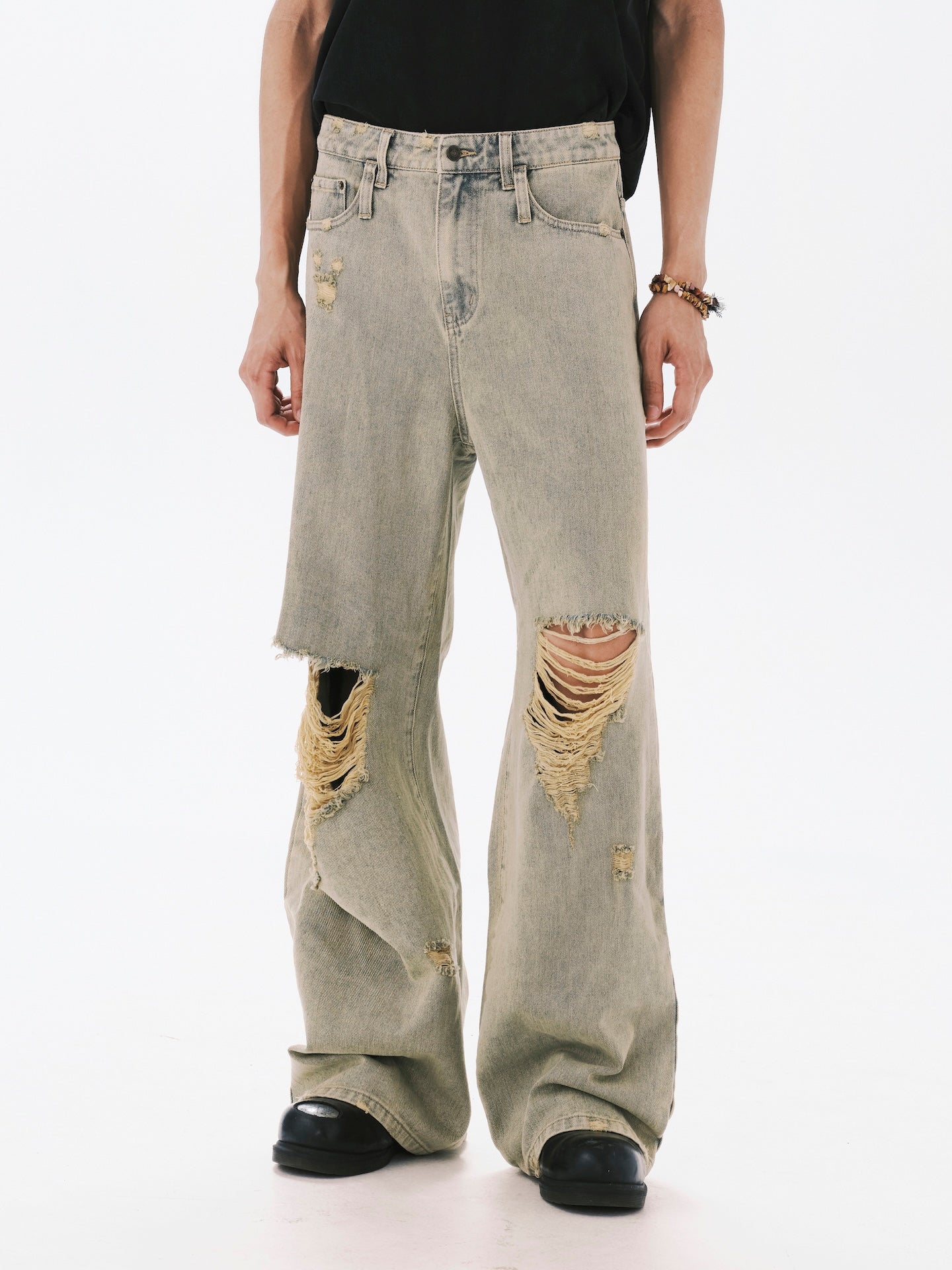 BAGGY DESTROY DENIM JEANS DUST